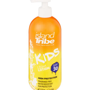 Kids SPF 30 light lotion 450 ml dispenser oxybenzone free island Tribe